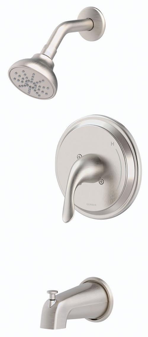 GERBER Gerber G00G9165BNTC Viper Single Lever Tub And Shower Trim Kit 2.0 GPM at 80 PSI