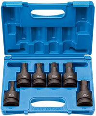 GREY PNEUMATIC Grey Pneumatic 9196MH 1 inches Drive 6 Piece Hex Driver Metric Set 14 mm to 27 mm