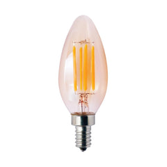 HALCO Halco 85056 LED bullet B11 filament bulb 3.8W 120V candelabra E12 base 220 lumen 15000 hours dimmable 300 degree 25W incandescent replacement