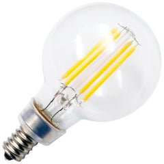 HALCO Halco 85071 led globe g16.5 filament bulb 4.5w 120v candelabra e12 base