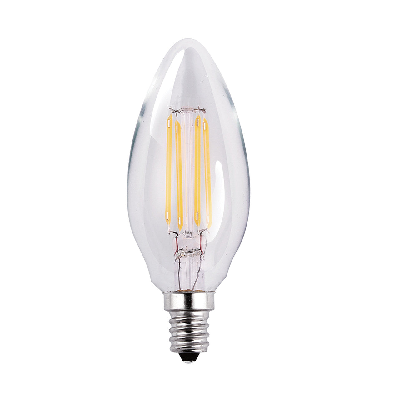 HALCO Halco 85053 Led Bullet (B11) Filament Bulb 4.5W Candelabra (E12) Base B11CL4/ANT/830/LED2