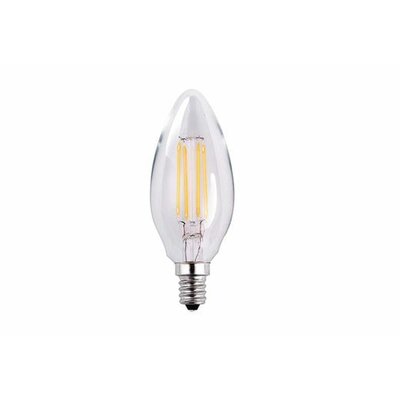 HALCO Halco 85053 Led Bullet (B11) Filament Bulb 4.5W Candelabra (E12) Base B11CL4/ANT/830/LED2