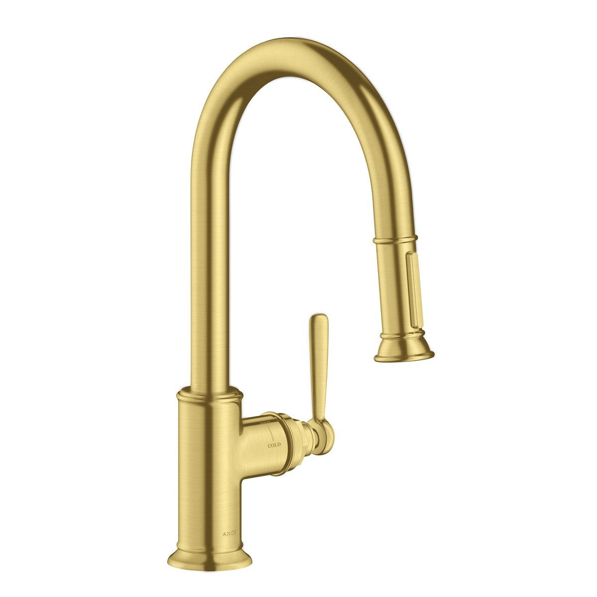 HANSGROHE Hansgrohe 16581801 Axor Montreux 15 5/8 Inch Deck Mounted Pull-Down Kitchen Faucet