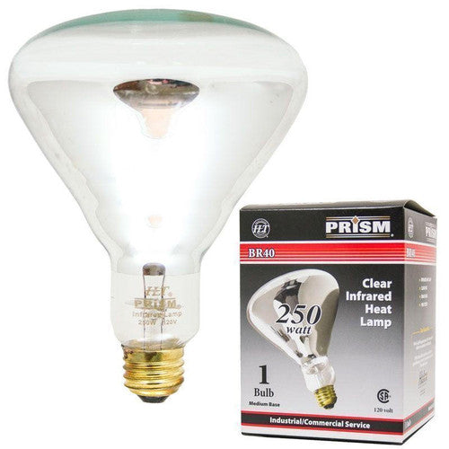 HALCO Halco 404068 BR40 incandescent heat lamp 250W medium (E26) base BR40CL250/1