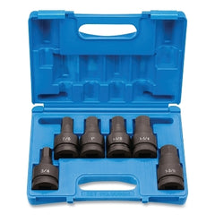 GREY PNEUMATIC Grey Pneumatic 9096H 1 inch Drive 6 Piece Impact Hex Driver Set 3/4 inch to 1-3/8 inch Size