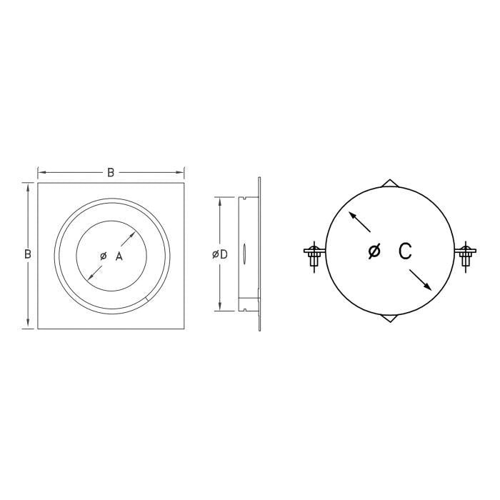 HART & COOLEY Hart & Cooley 502822 Firestop Support 6 inches