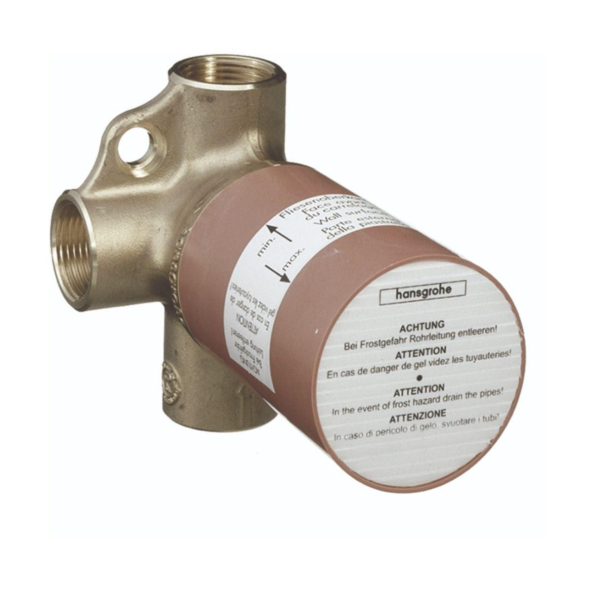 HANSGROHE Hansgrohe 15981181 trio 3/4 in. rough trio shut-off and diverter valve