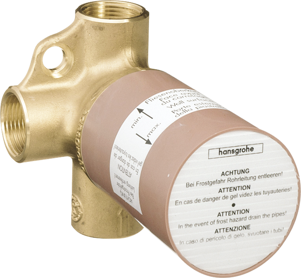 HANSGROHE Hansgrohe 15981181 trio 3/4 in. rough trio shut-off and diverter valve