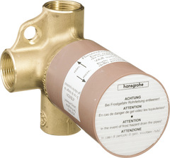HANSGROHE Hansgrohe 15981181 trio 3/4 in. rough trio shut-off and diverter valve