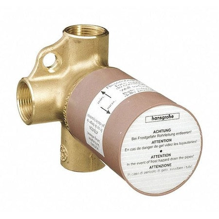 HANSGROHE Hansgrohe 15981181 trio 3/4 in. rough trio shut-off and diverter valve