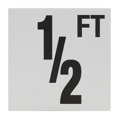 INLAYS Inlays CC620005 6in No Skid Ceramic Tile 1/2FT 6x6 Inch 5 Inch Letter Depth Marker