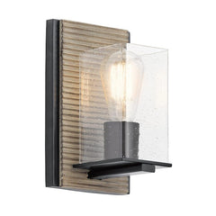 KICHLER Kichler 45542DAG Millwright 1-Light Wall Sconce Max 100W 5.5-in W