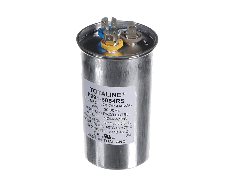 CARRIER International Comfort Products P291-5054RS capacitor, run 370/440 volt 50/60hz 50+5uf round