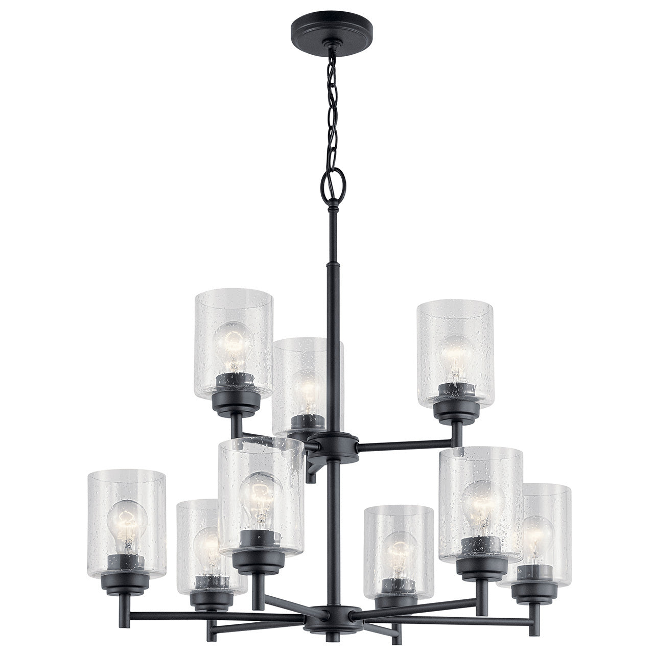 KICHLER Kichler 44031BK Winslow 9-light Chandelier 75W