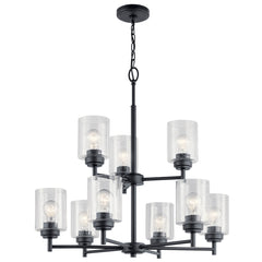 KICHLER Kichler 44031BK Winslow 9-light Chandelier 75W