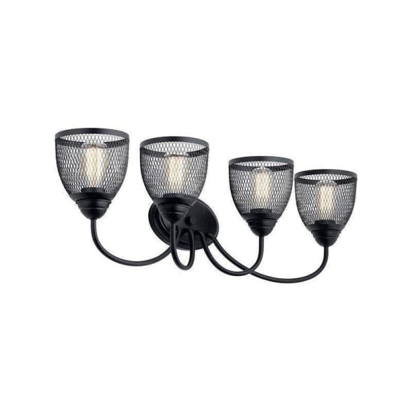 KICHLER Kichler 55044BK Four Light Bath from the Voclain Collection 4 X 75W 32.00 inches Width