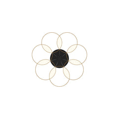 KUZCO LIGHTING Kuzco Lighting CH90826-BK/GD Maestro 26-in Chandelier 58W