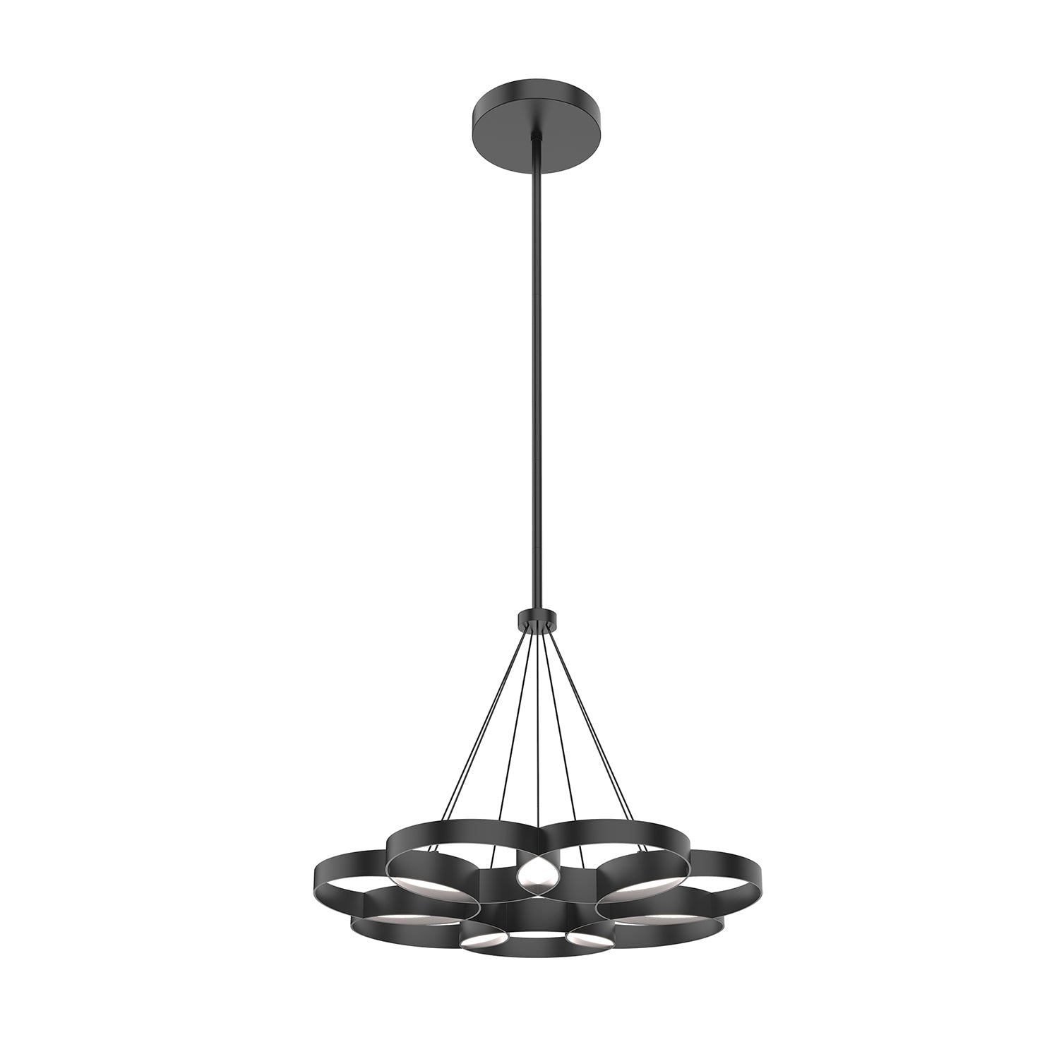 KUZCO LIGHTING Kuzco Lighting CH90826-BK/GD Maestro 26-in Chandelier 58W