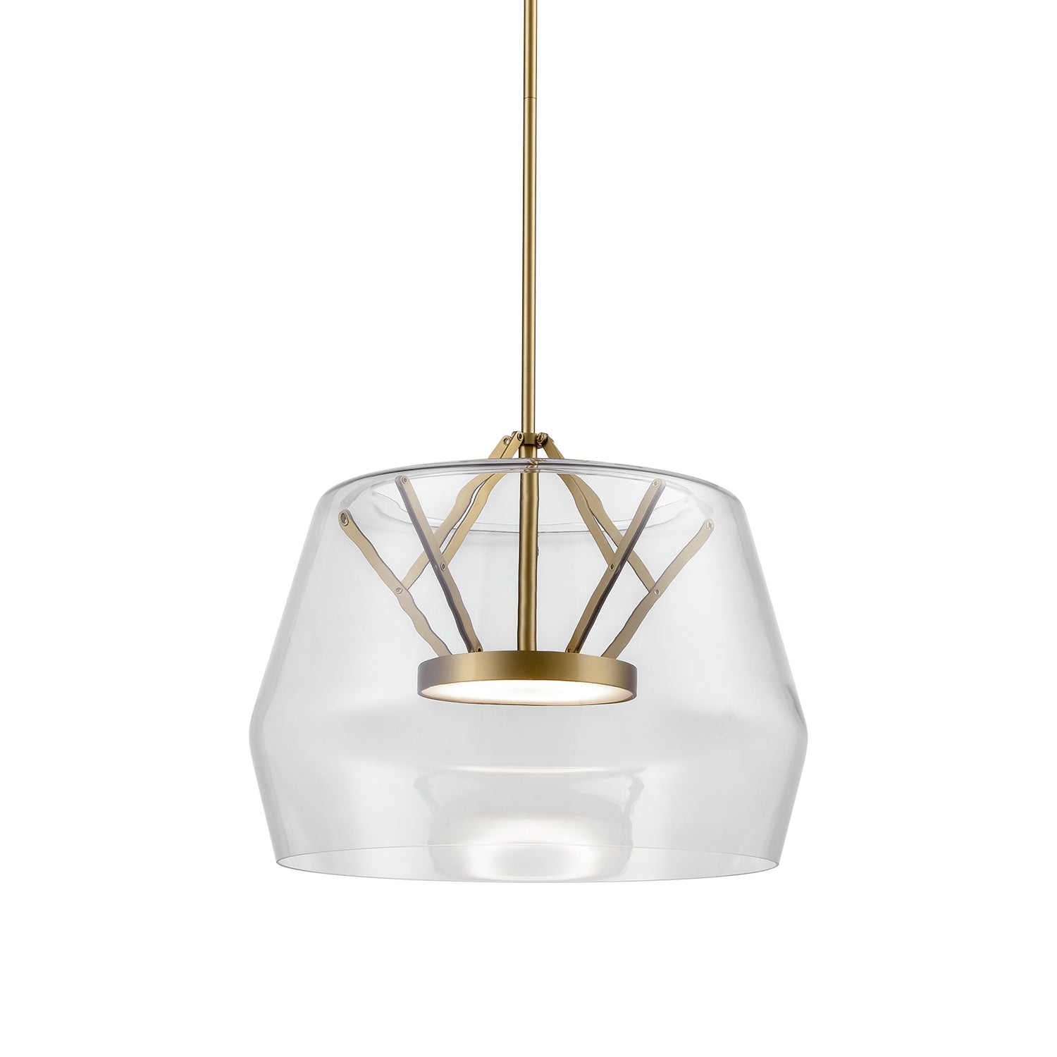 KUZCO LIGHTING Kuzco Lighting PD61418-CL/VB LED Pendant 32W 14 Inches Tall 17.75 Inches Wide