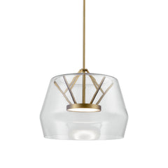 KUZCO LIGHTING Kuzco Lighting PD61418-CL/VB LED Pendant 32W 14 Inches Tall 17.75 Inches Wide