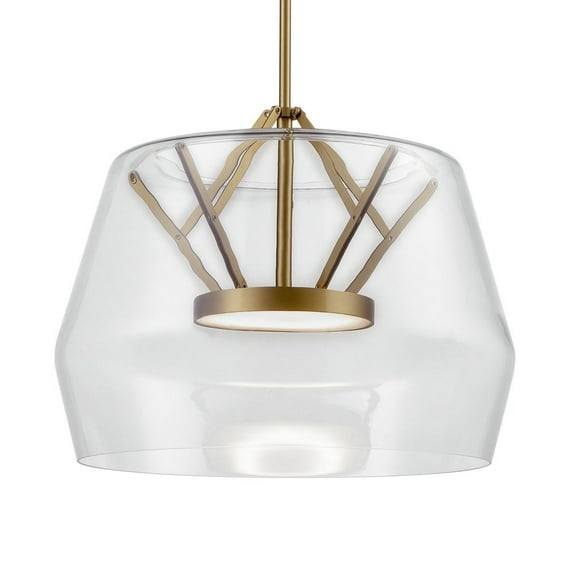 KUZCO LIGHTING Kuzco Lighting PD61418-CL/VB LED Pendant 32W 14 Inches Tall 17.75 Inches Wide