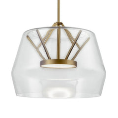 KUZCO LIGHTING Kuzco Lighting PD61418-CL/VB LED Pendant 32W 14 Inches Tall 17.75 Inches Wide