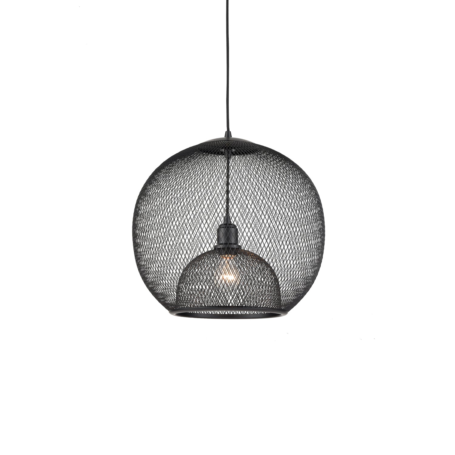 KUZCO LIGHTING Kuzco Lighting 494418-BK/GD Gibraltar 18-in Pendant 60W 18-in
