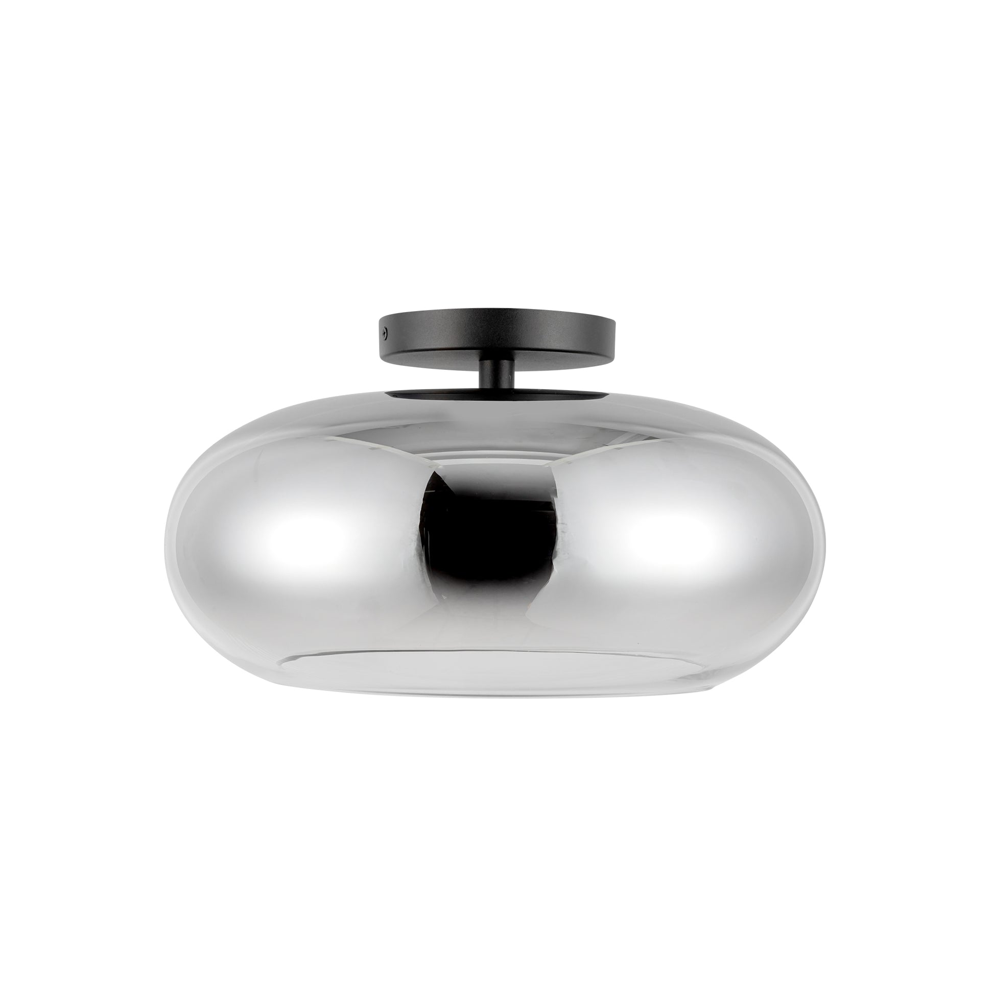 KUZCO LIGHTING Kuzco Lighting SF62014-BK/CH Trinity 21W 14-in Semi-Flush Mount