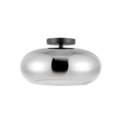 KUZCO LIGHTING Kuzco Lighting SF62014-BK/CH Trinity 21W 14-in Semi-Flush Mount