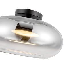 KUZCO LIGHTING Kuzco Lighting SF62014-BK/CH Trinity 21W 14-in Semi-Flush Mount