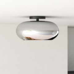KUZCO LIGHTING Kuzco Lighting SF62014-BK/CH Trinity 21W 14-in Semi-Flush Mount