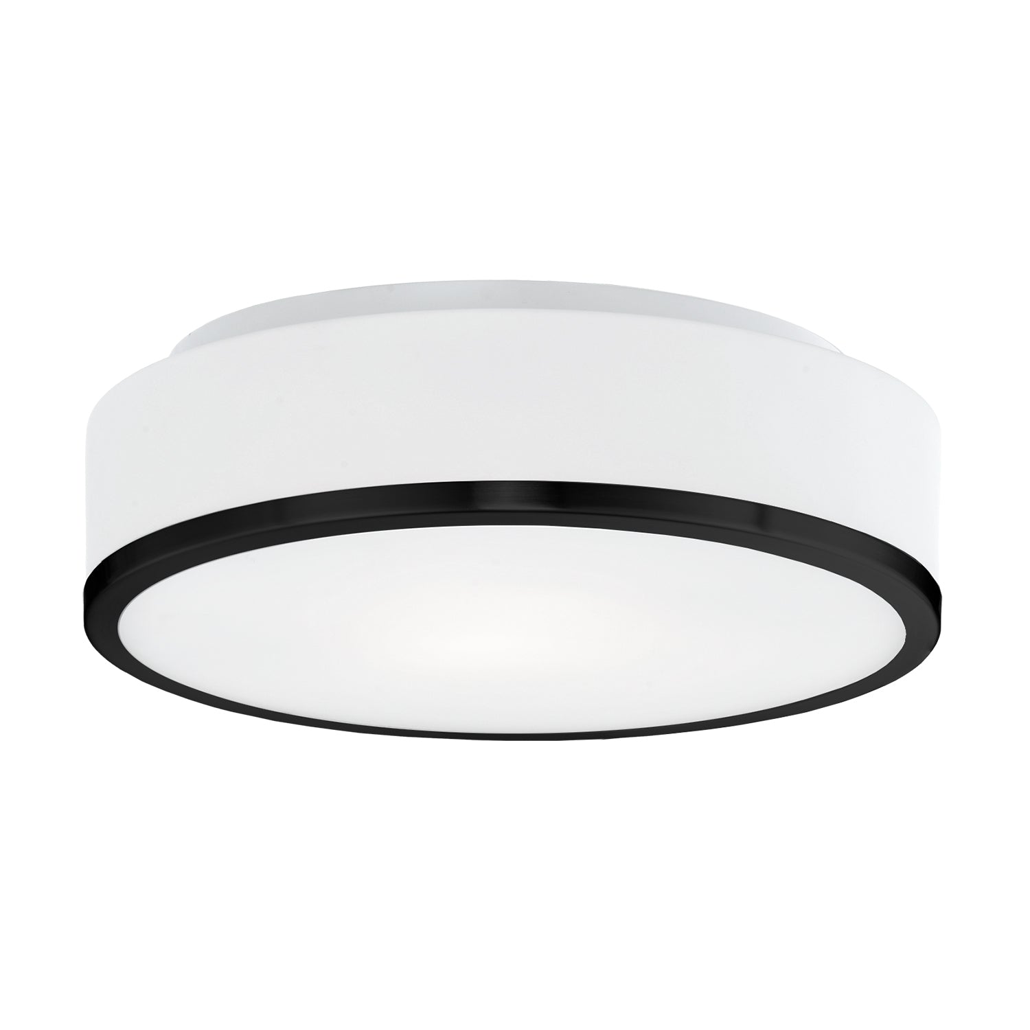 KUZCO LIGHTING Kuzco Lighting 599002BK Charlie Flush Mount 2 x 40W 12-in