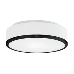KUZCO LIGHTING Kuzco Lighting 599002BK Charlie Flush Mount 2 x 40W 12-in
