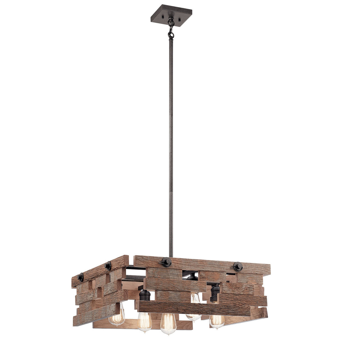 KICHLER Kichler 44228AVI Cuyahoga Mill 5-light Chandelier/Pendant 375W 23.5 Inch Width