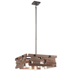 KICHLER Kichler 44228AVI Cuyahoga Mill 5-light Chandelier/Pendant 375W 23.5 Inch Width