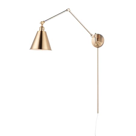 MAXIM Maxim 12224hr library 1-light 8 inches wide heritage wall sconce 100w