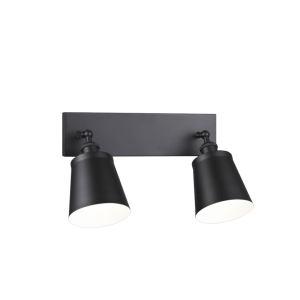 MATTEO LIGHTING Matteo Lighting S08202BK Kinsley 2 x 60W 18 inch