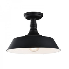 MATTEO LIGHTING Matteo Lighting X58303DG Scacchi Flush Mount 1 x 60W Ø14 inches x 9 3/8 inchesH