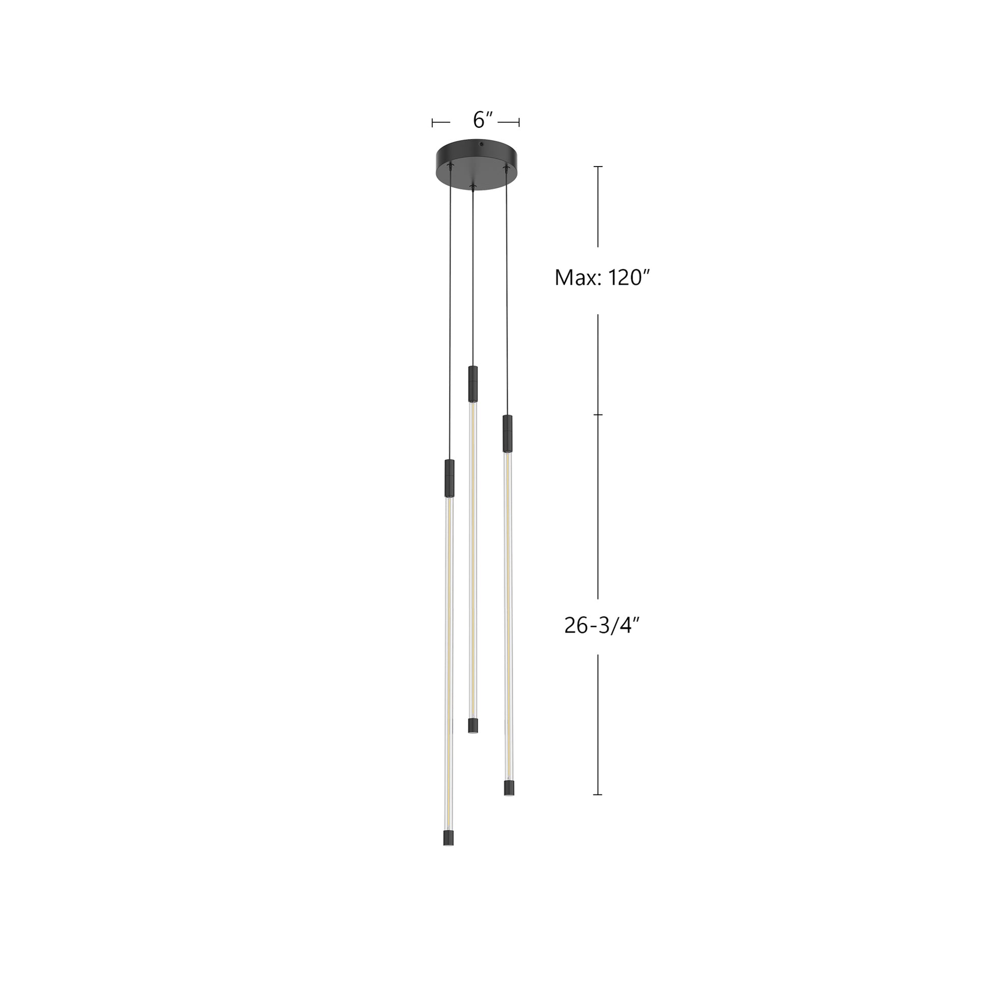 KUZCO LIGHTING Kuzco Lighting mp75227-ch motif multi pendant 26w 27-in