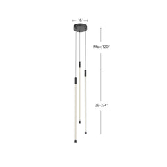 KUZCO LIGHTING Kuzco Lighting mp75227-ch motif multi pendant 26w 27-in