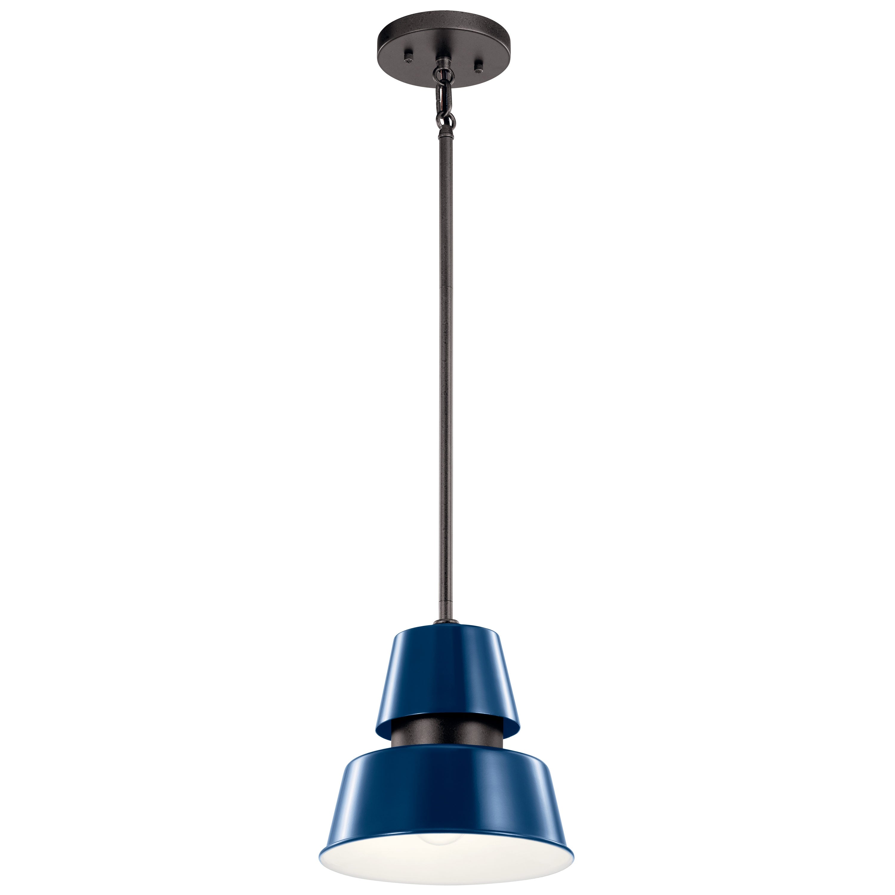 KICHLER Kichler 59003CBL Lozano 1-light coastal bell small hanging pendant light 100W
