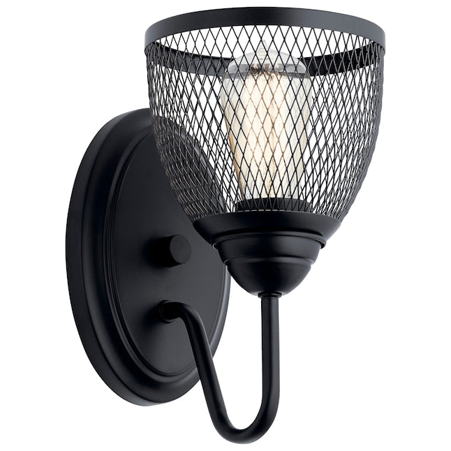 KICHLER Kichler 52274BK Voclain 6-in 1-light vintage vanity light 75w