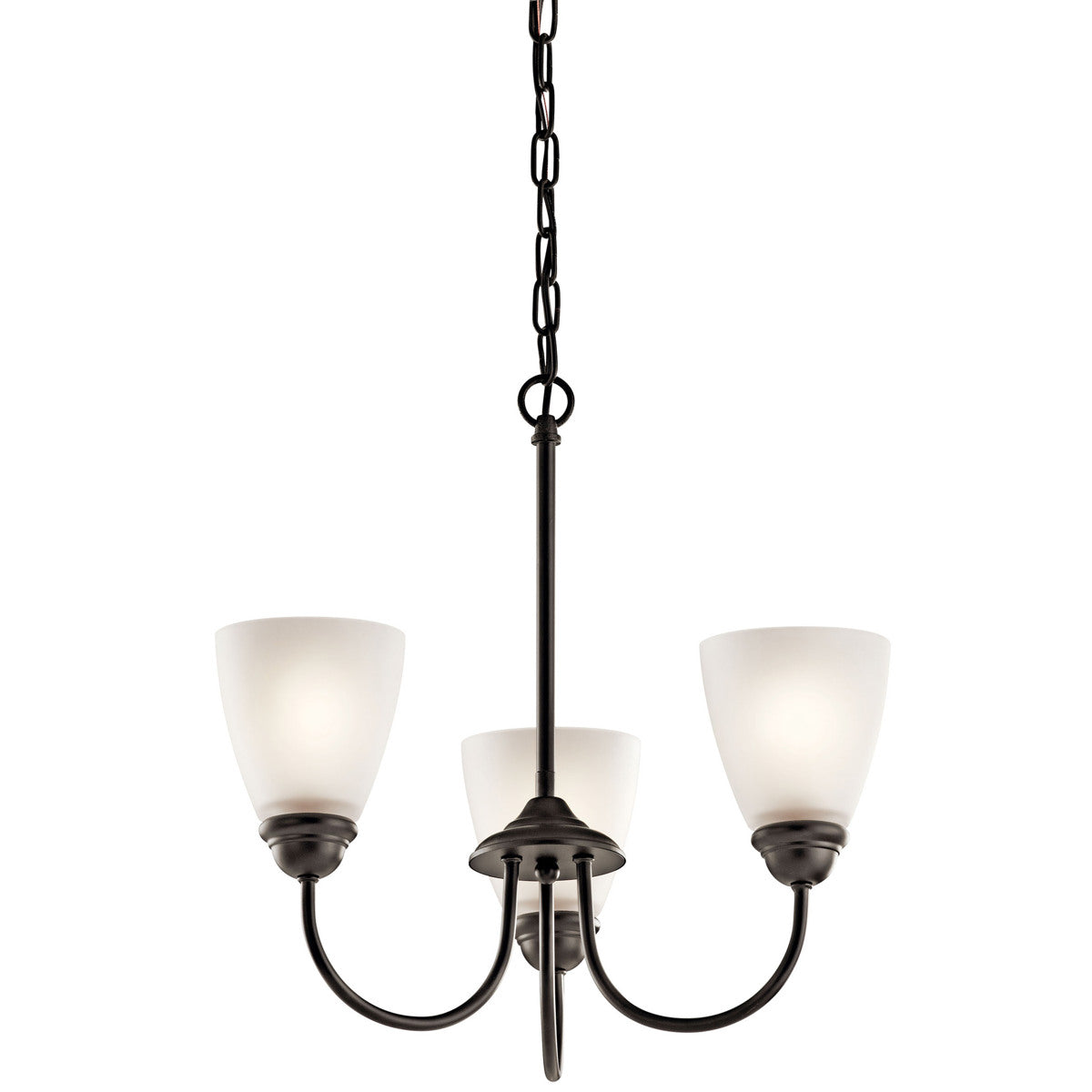 KICHLER Kichler 43637OZ Jolie Mini Chandelier 100W 18 Inch 3 Light