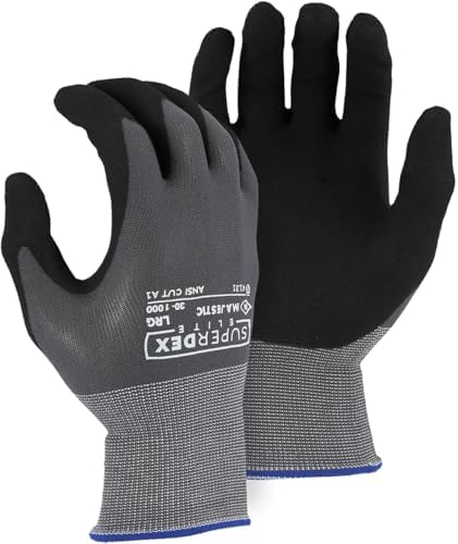 MAJESTIC Majestic 30-1000/x1 superdex antimicrobial treated nitrile coated touchscreen gloves x-large