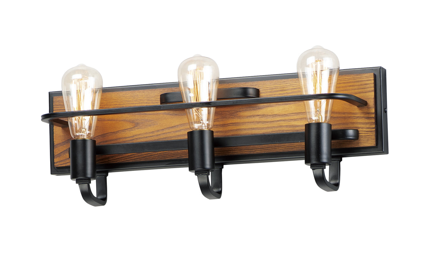 MAXIM Maxim 10303BKASB three light bath vanity 180 total watts