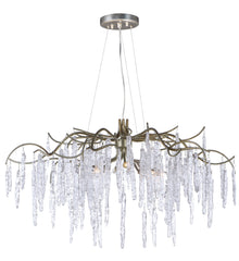 MAXIM Maxim 26284ICSG willow 8-light 35 inch wide chandelier 40w