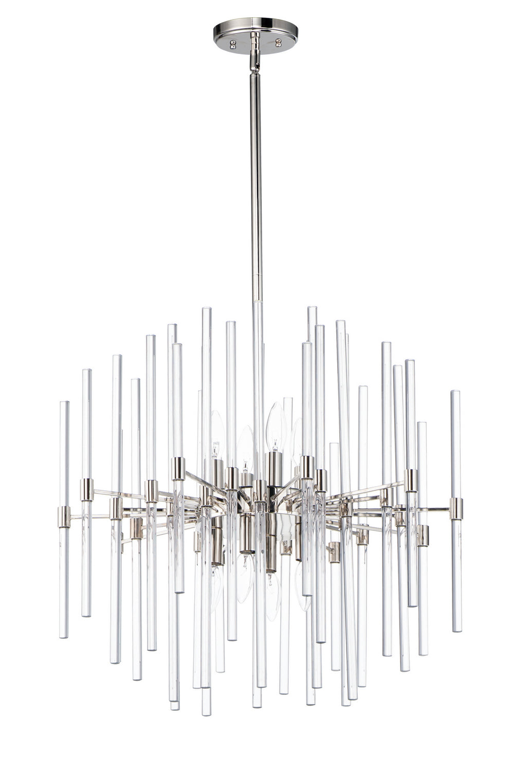 MAXIM Maxim 38405CLPN Divine 8-E12 Chandelier 60W 120V 23W x 22H
