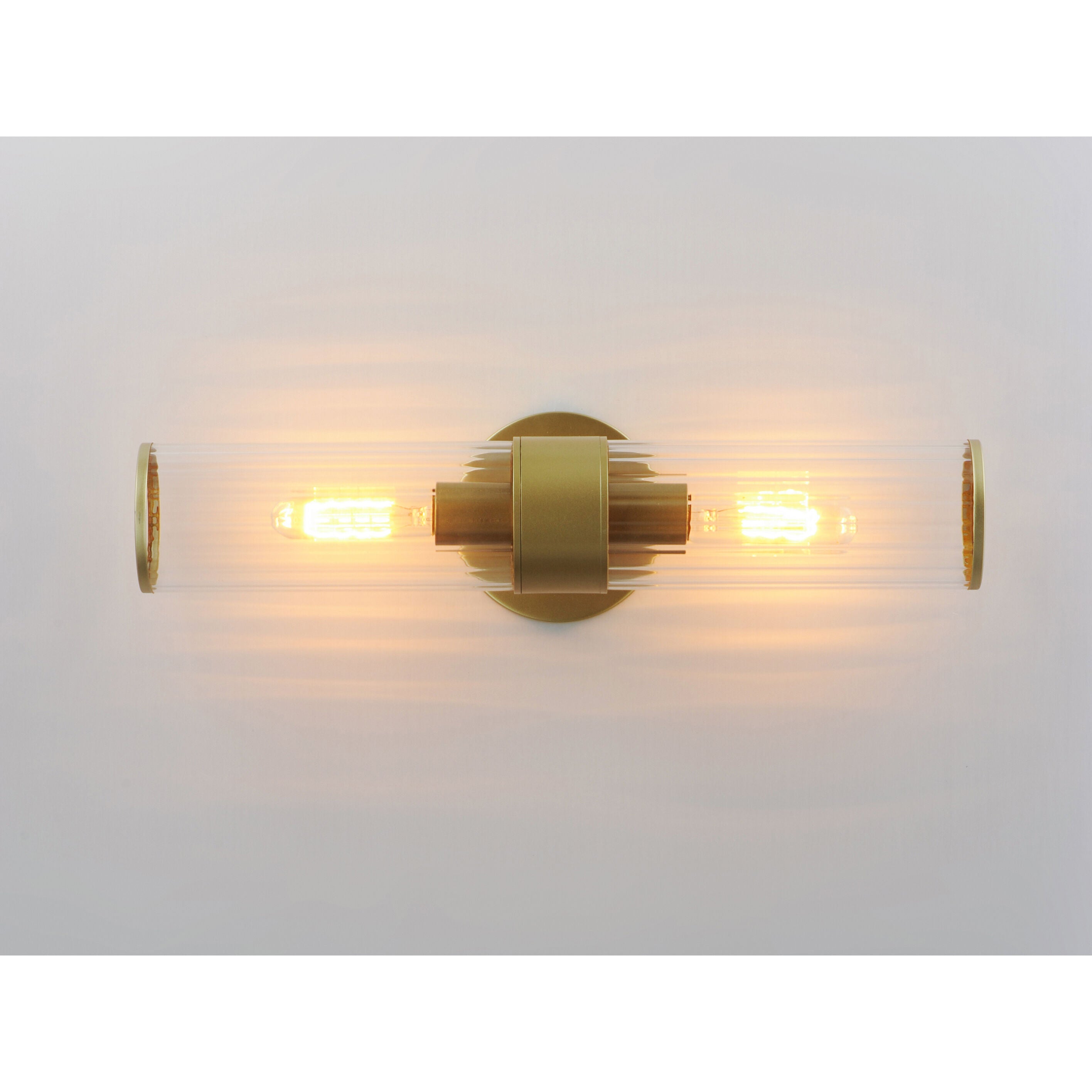 MAXIM Maxim 11472CRSBR Crosby 2-Light Wall Sconce 60W 120V 5 inch W x 19.5 inch H x 5 inch D