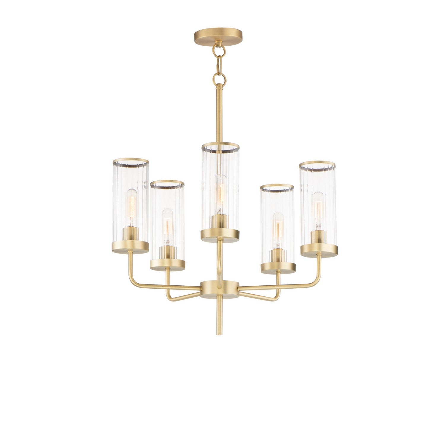 MAXIM Maxim 11475CRSBR Crosby Five Light Chandelier 60W 24.00 inchesW