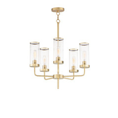 MAXIM Maxim 11475CRSBR Crosby Five Light Chandelier 60W 24.00 inchesW